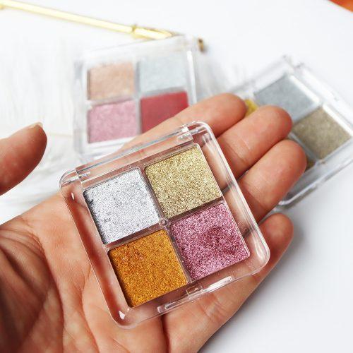Bột tráng gương nén 4 màu trang trí móng