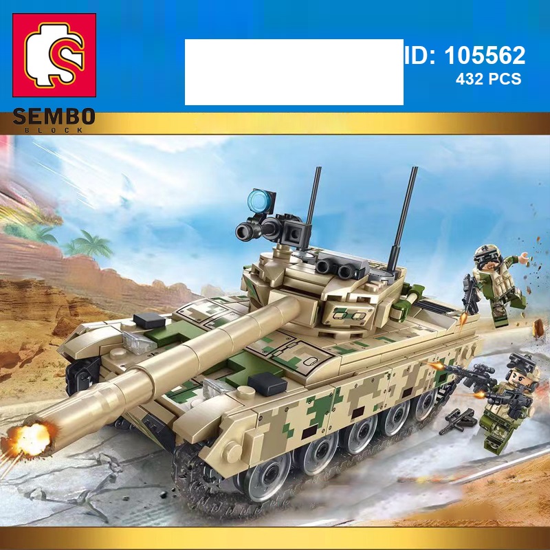 Đồ Chơi Xếp Hình Xe Tăng Tác Chiến VT- 4 – Sembo 105562