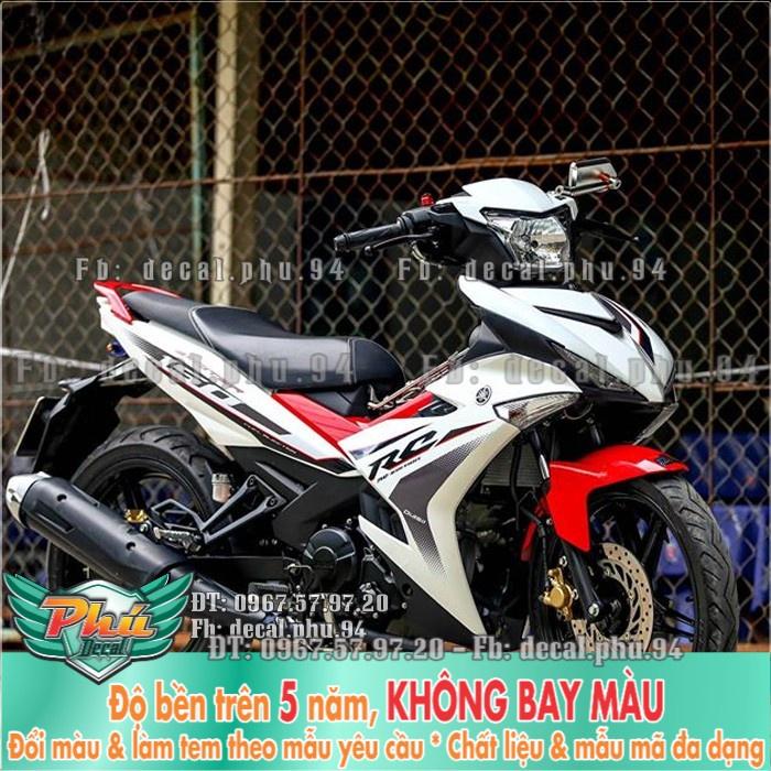 Tem rời EX 150 RC trắng 2018 -1