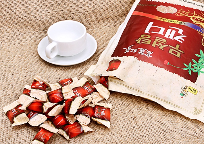 Combo 2 gói Kẹo hồng sâm không đường cao cấp Sugar Free Red Ginseng Candy 500g - Hàn Quốc