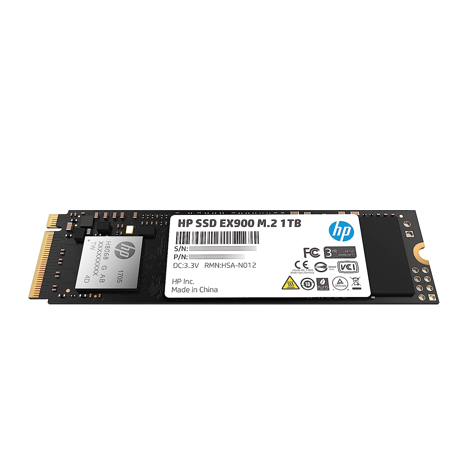 Ổ cứng SSD hiệu HP Model EX900 Plus M.2 NVMe 1TB - Hàng Chính Hãng