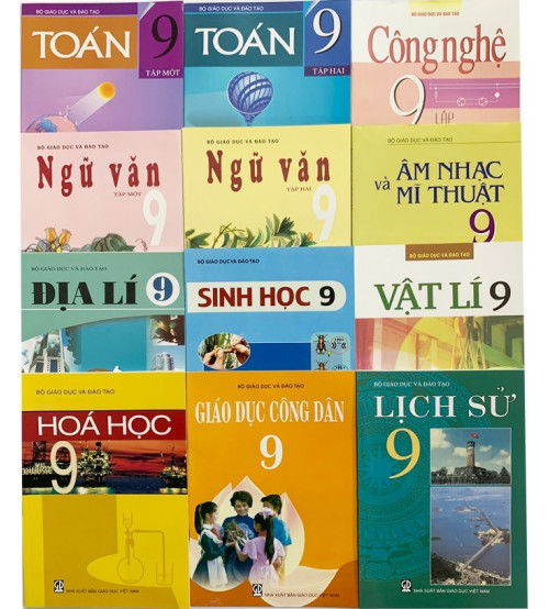 Bộ Sách giáo khoa Lớp 9 (12 cuốn)