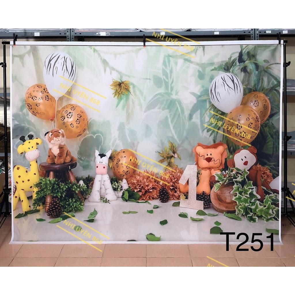 Thảm vải chụp ảnh / Thảm vải treo tường / Tranh vải decor tiệc sinh nhật cho bé