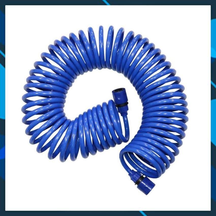 Bộ vòi xịt nước tưới cây đa năng tăng áp lực nước kèm dây tưới dạng lò xo co dãn 701-1814 loại 10m