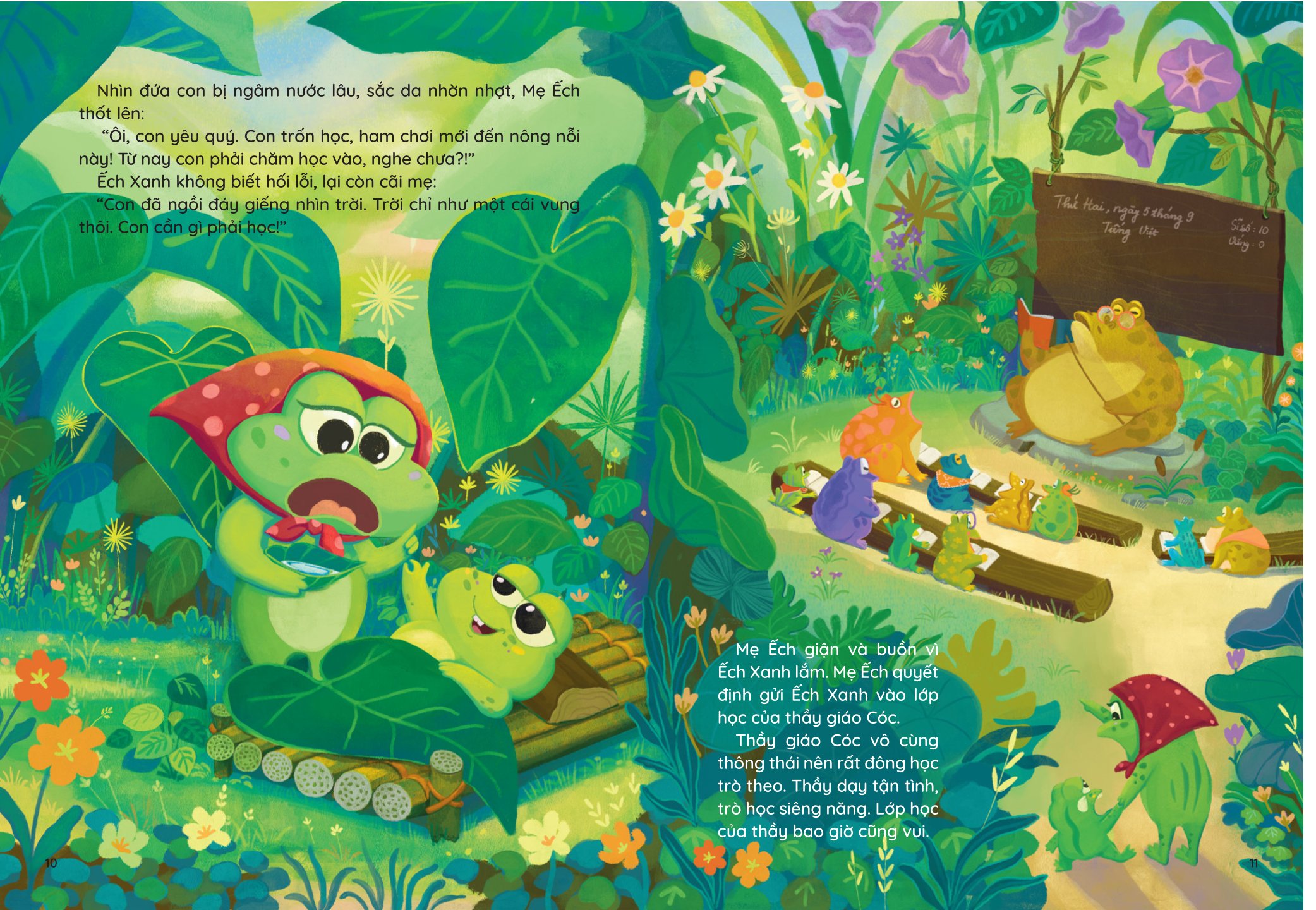 Sách Những Truyện Hay Viết Cho Thiếu Nhi - Phiên Bản Sách Tranh - Ếch Xanh Đi Học