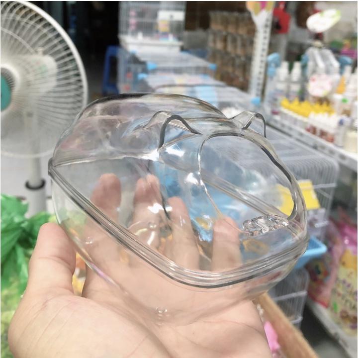 Toilet cho hamster trong suốt kèm xẻng