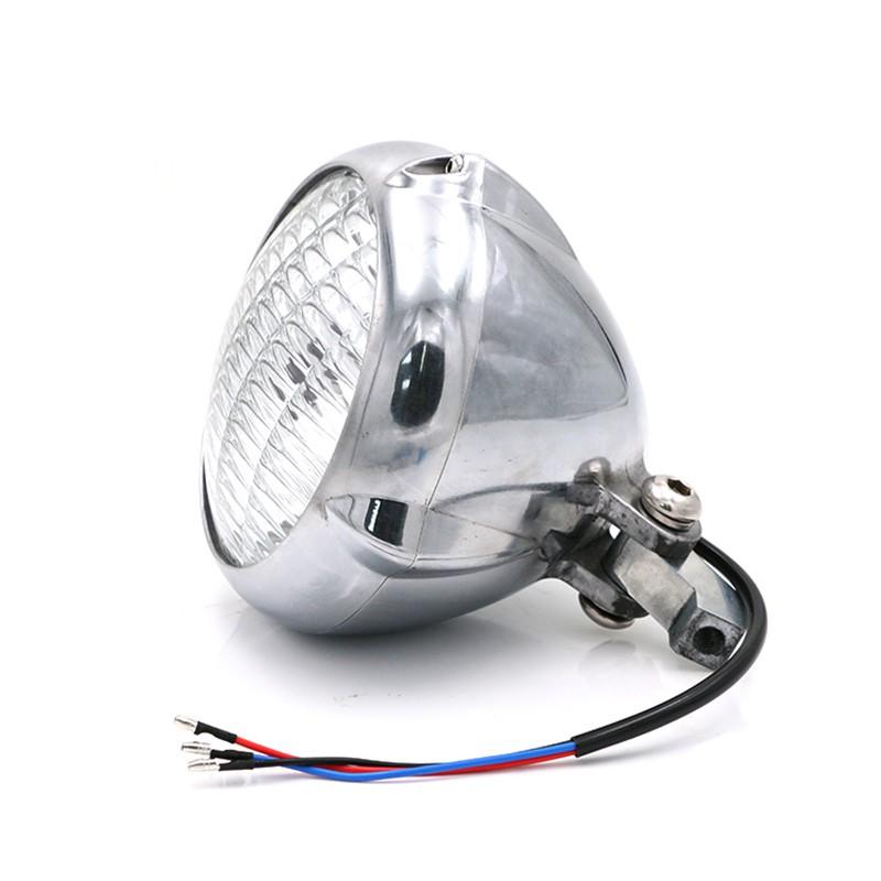 Đèn pha 12V 55W kiểu retro cho xe mô tô Cafe Racer Suzuki Harley cg125 gn125 Honda