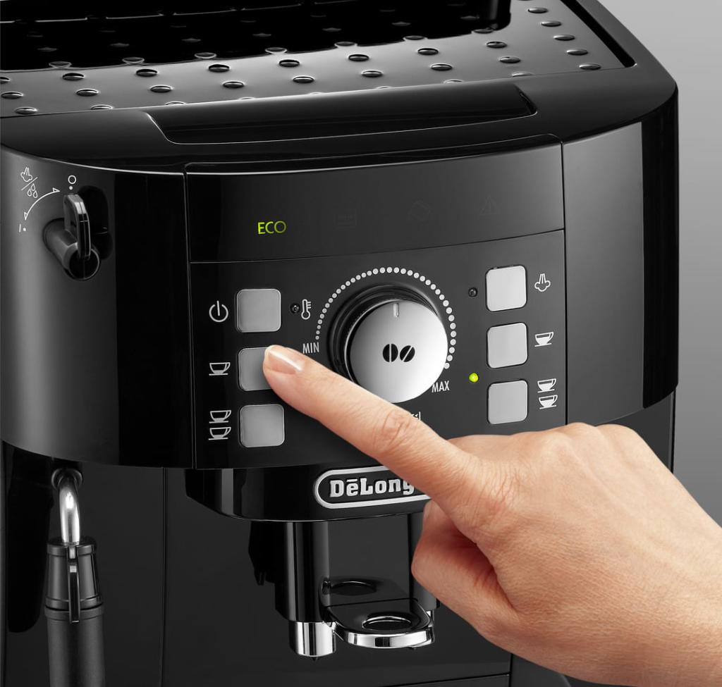 Máy pha cafe Delonghi ECAM12.122.B - Áp lực bơm : 15 - Made in Rumani- Hàng chính hãng