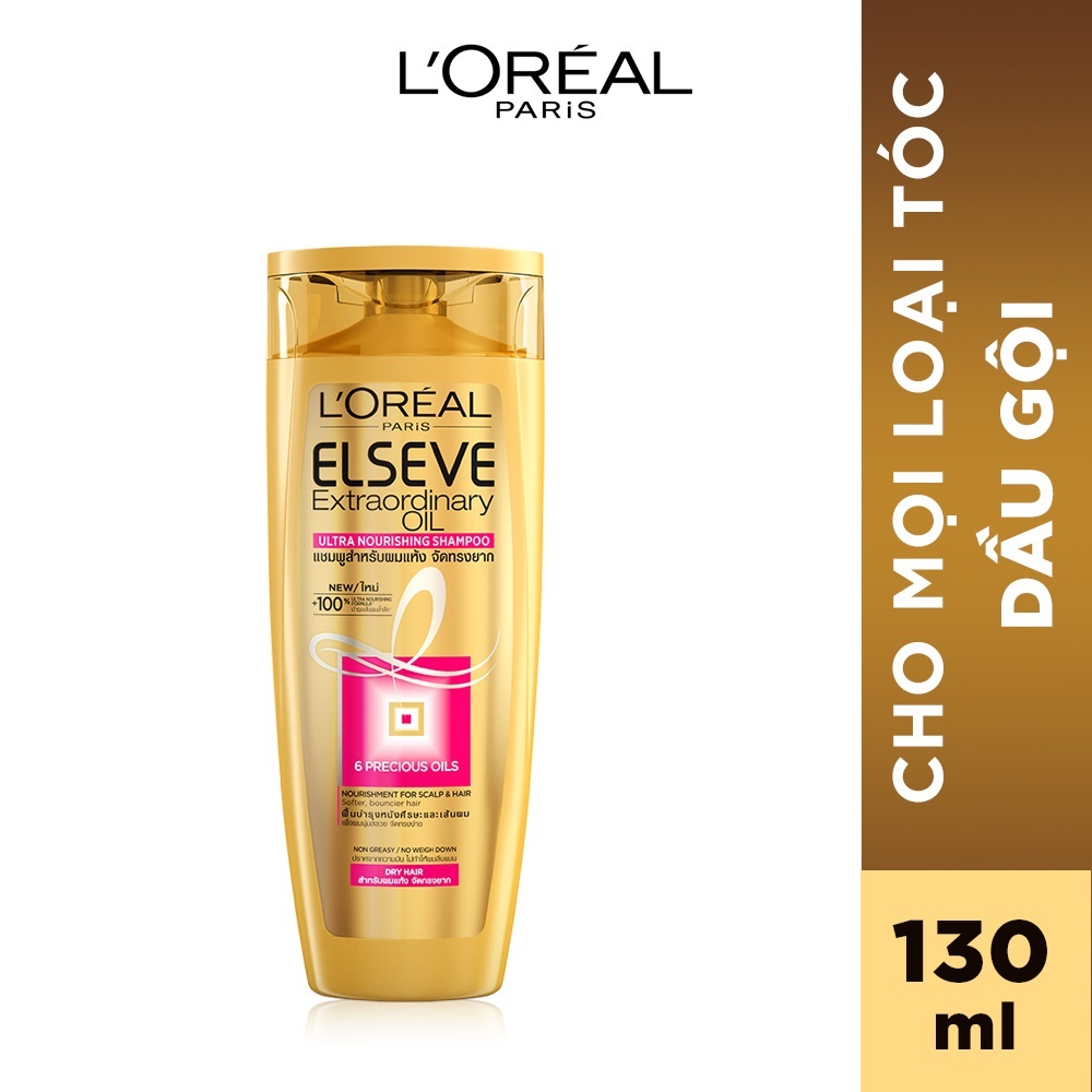 Bộ 2 màu nhuộm dưỡng tóc phủ bạc &amp; 2 dầu gội suôn mượt tóc L'Oreal Paris