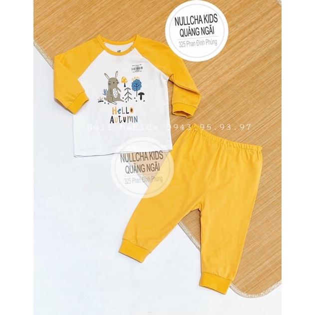 Bộ dài tay raglan Lullaby 2021 bé trai bé gái