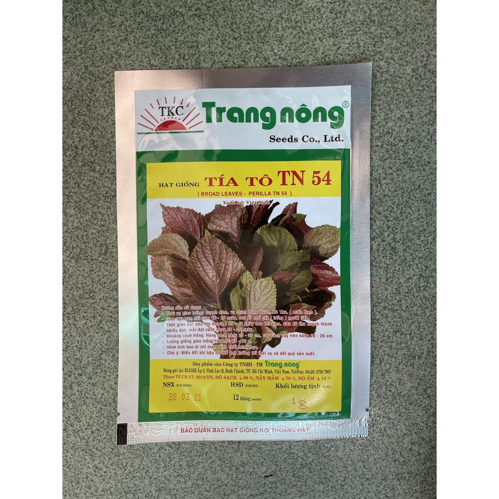 Hạt Giống Tía Tô TN 54 - 1g - Trang Nông - Thu Hoạch Nhiều Lần