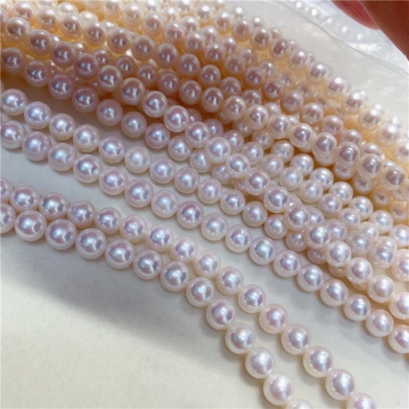 Dây Nguyên Liệu 7 - 8 mm Độ Sáng 5A Màu Trắng - Trường Thịnh Ngọc Trai