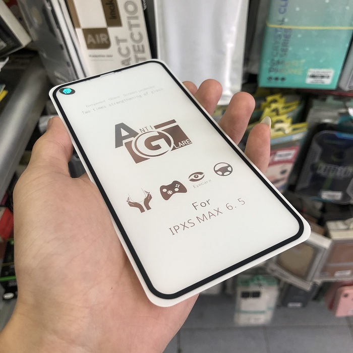 Tấm dán cường lực full màn hình chống vân tay dành cho iPhone XS Max