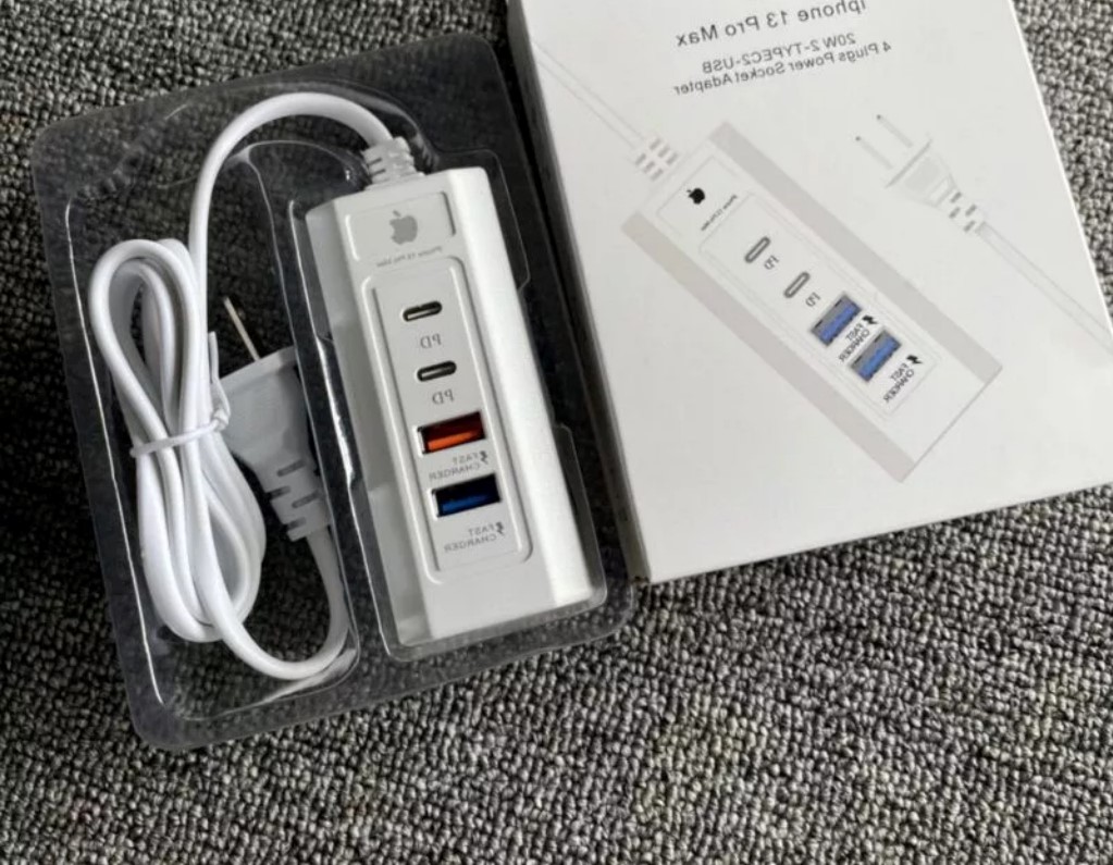 Ổ cắm sạc điện thoại ip tích hợp 2 cổng sạc PD 2 cổng usb sạc nhanh siêu tiện