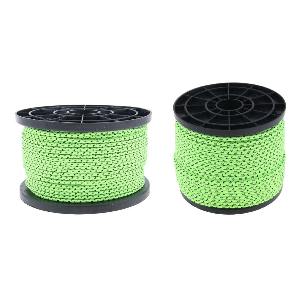 Reflective Guyline Camping Tent Rope Guy Line Cord Paracord Clothesline