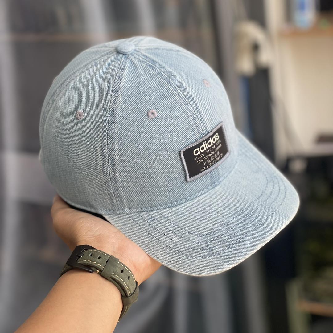 Nón kết, mũ lưỡi trai Unisex Adi.das phối vải jeans form chuẩn thời trang cao cấp
