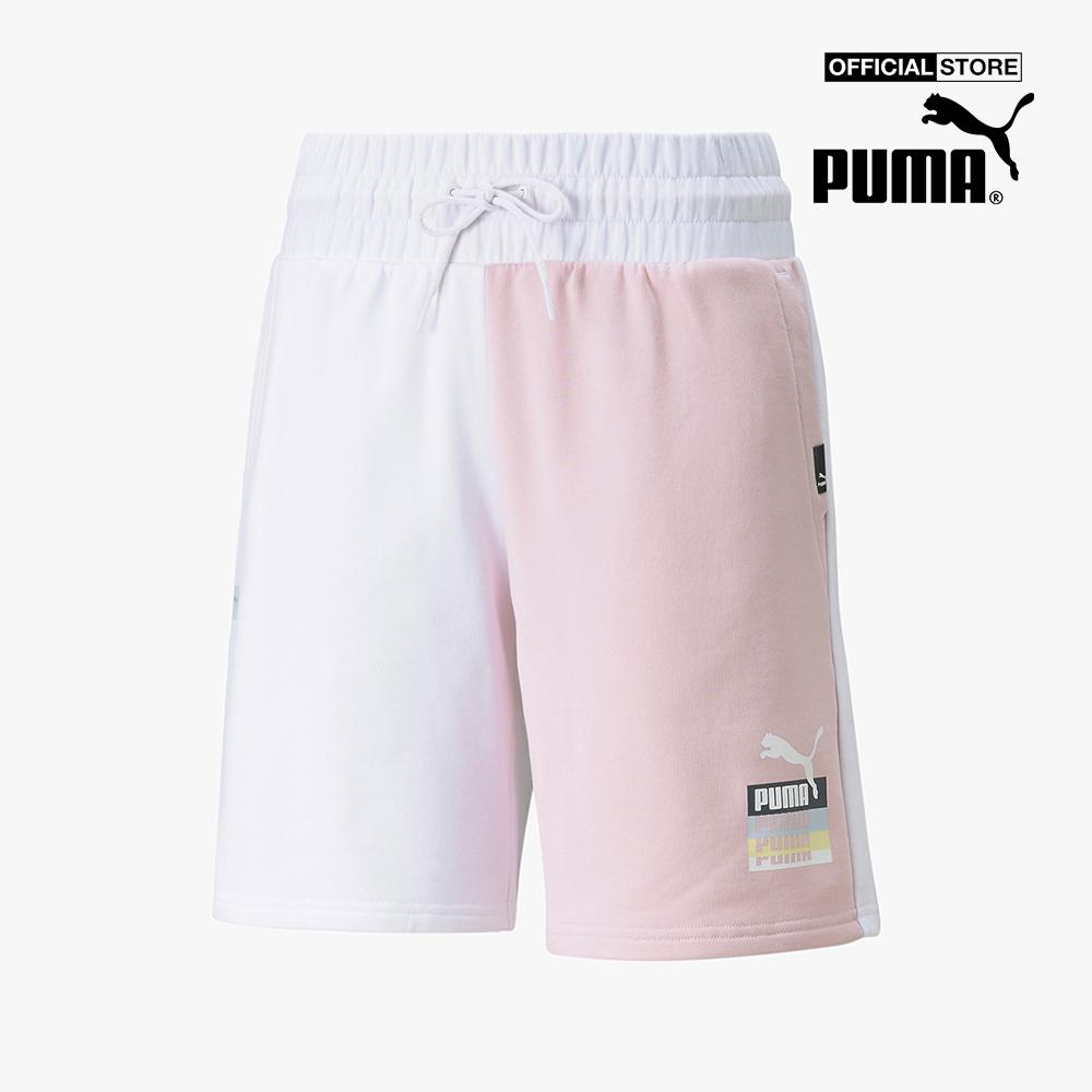 PUMA - Quần shorts thể thao nữ Brand Love High Waisted 534464