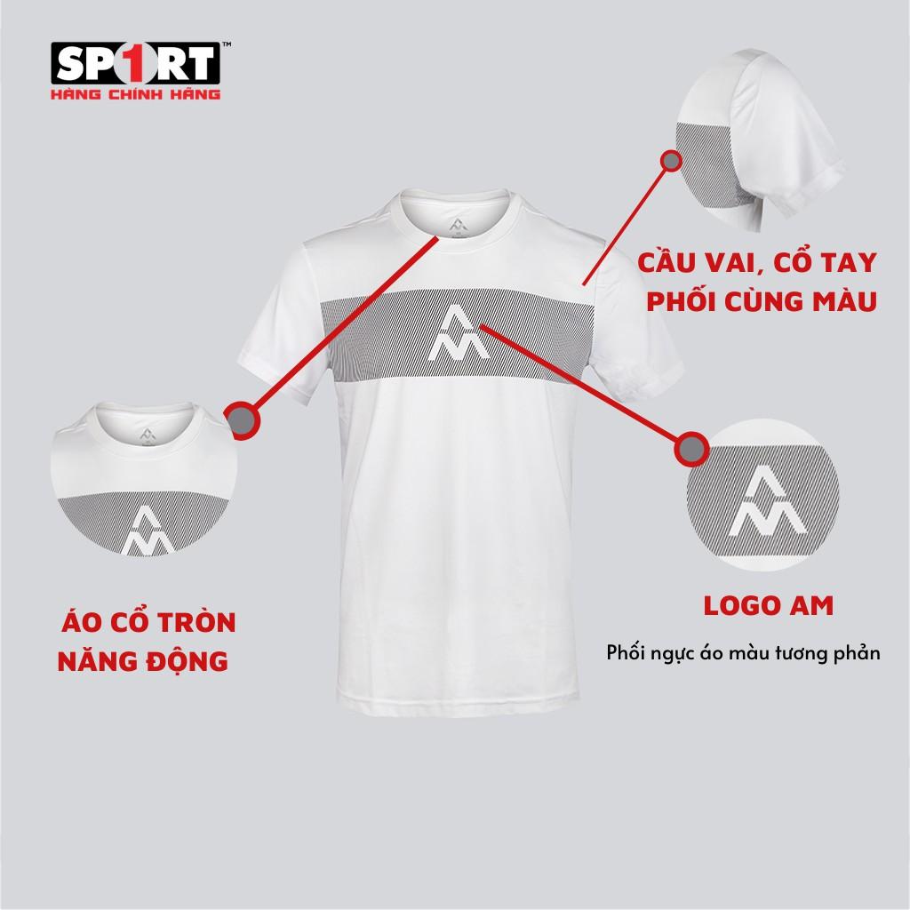 Áo Thun T-Shirt Nam SPORT1 Thể Thao Ngắn Tay Cotton- MT117