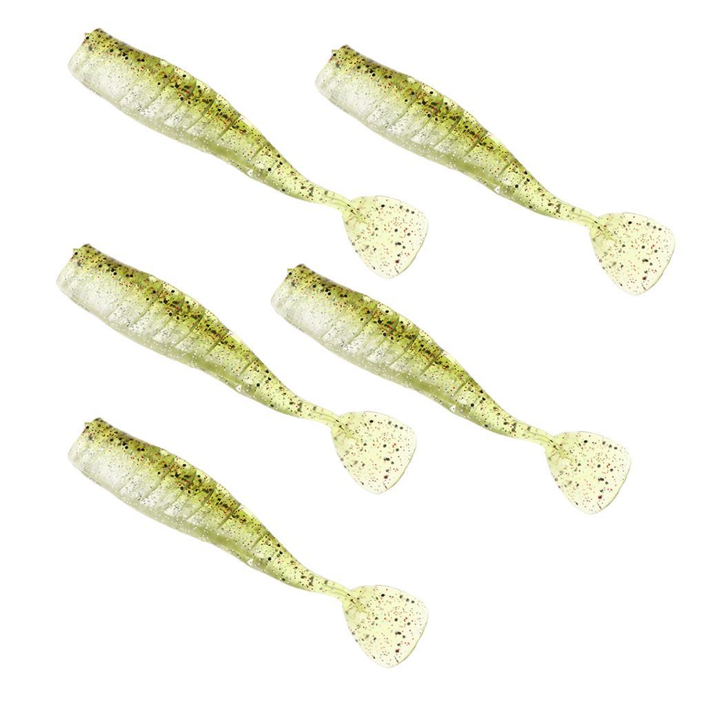 5 Pieces Floating Fishing Lures Bait Rainbow Fish Lures Fishing Bait Fishing Tools Swim Baits