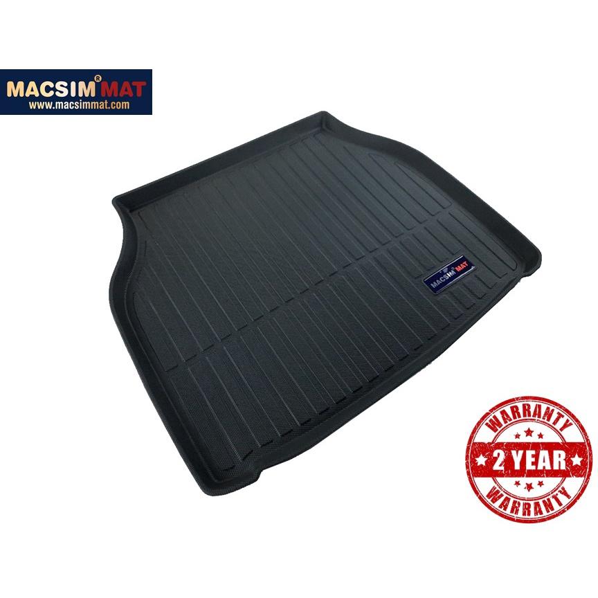 Thảm lót cốp xe ô tô Jaguar XJ nhãn hiệu Macsim chất liệu TPV màu đen hàng loại 2