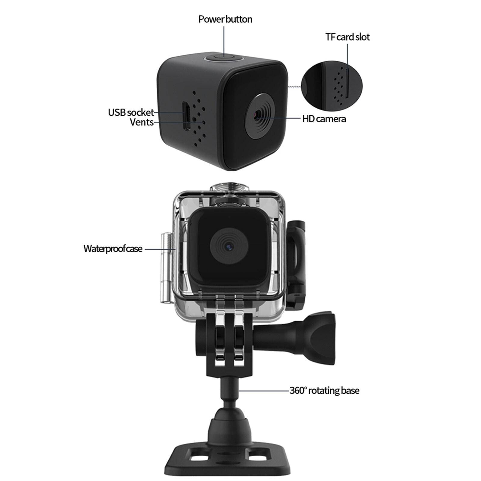 Sq28 Máy ảnh mini chống nước thể thao Giám sát video an ninh 1080p Máy quay phim siêu nhỏ từ tính HD
