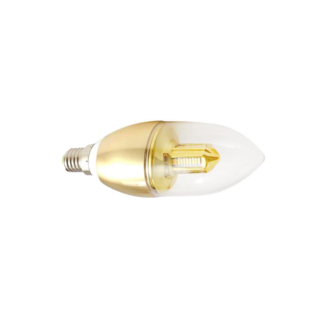 Bright E14 LED Chandelier Candle Bulb 3W Warm White Light Lamp Energy Saving