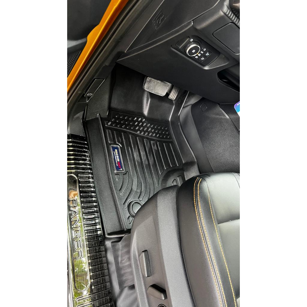 Thảm lót sàn xe ô tô Ford Ranger/ Ford Raptor 2012-2021 Nhãn hiệu Macsim chất liệu nhựa TPE hàng loại 2