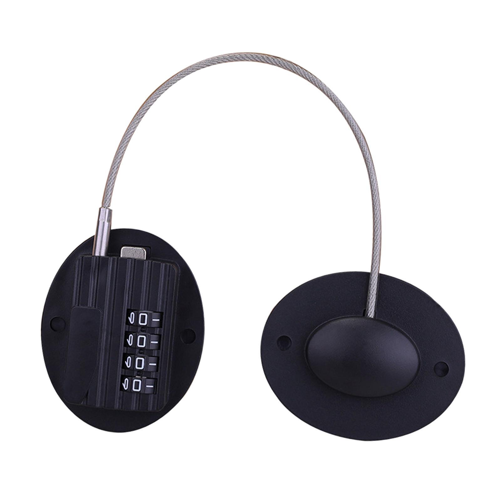 Cabinet Window Lock Child Protection 4 Digit Lock, Self Adhesive Door Lock