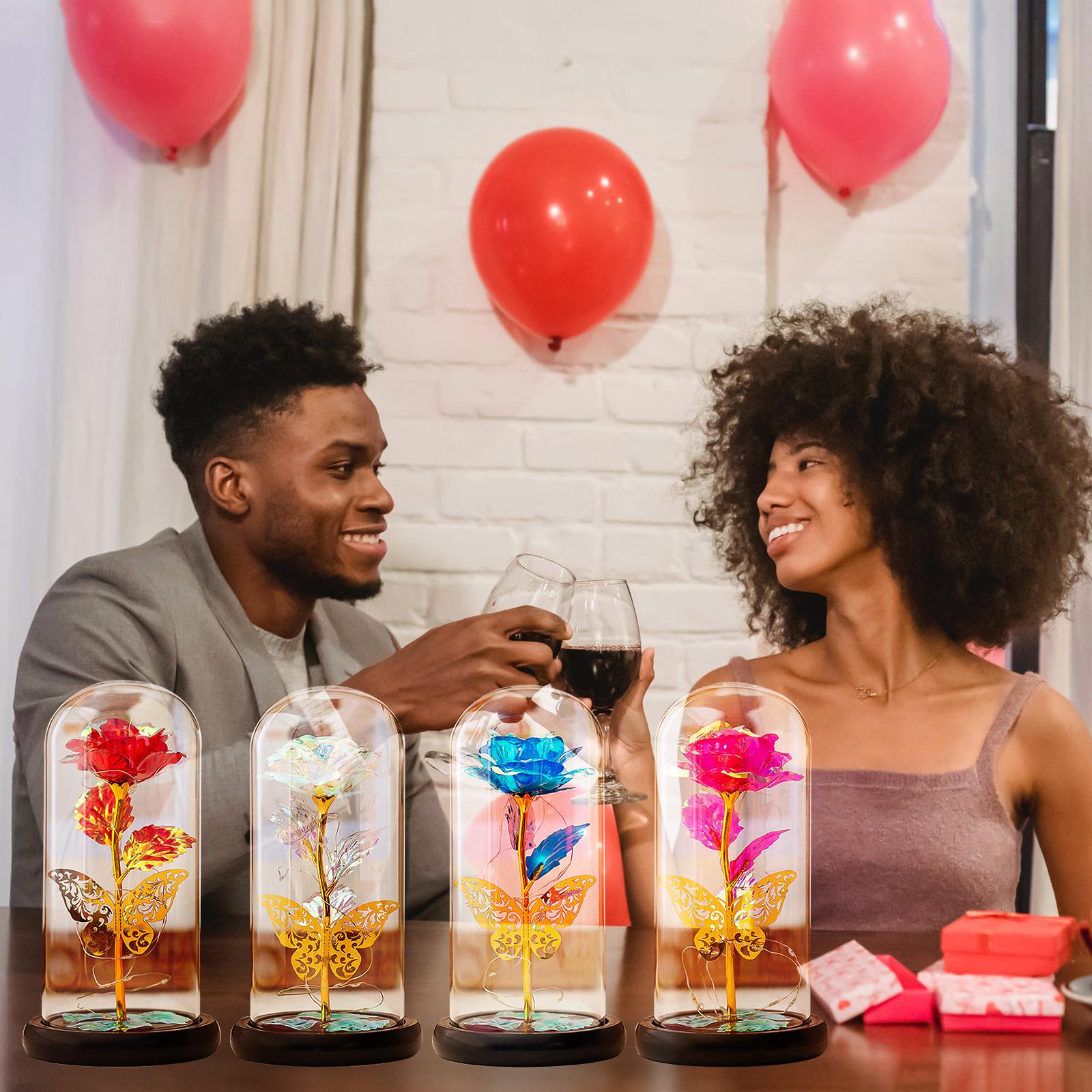 Đèn Led Hoa Hồng Trong Thủy Tinh Có Thể Làm Quà Tặng Mẹ Hoặc Bạn Gái
