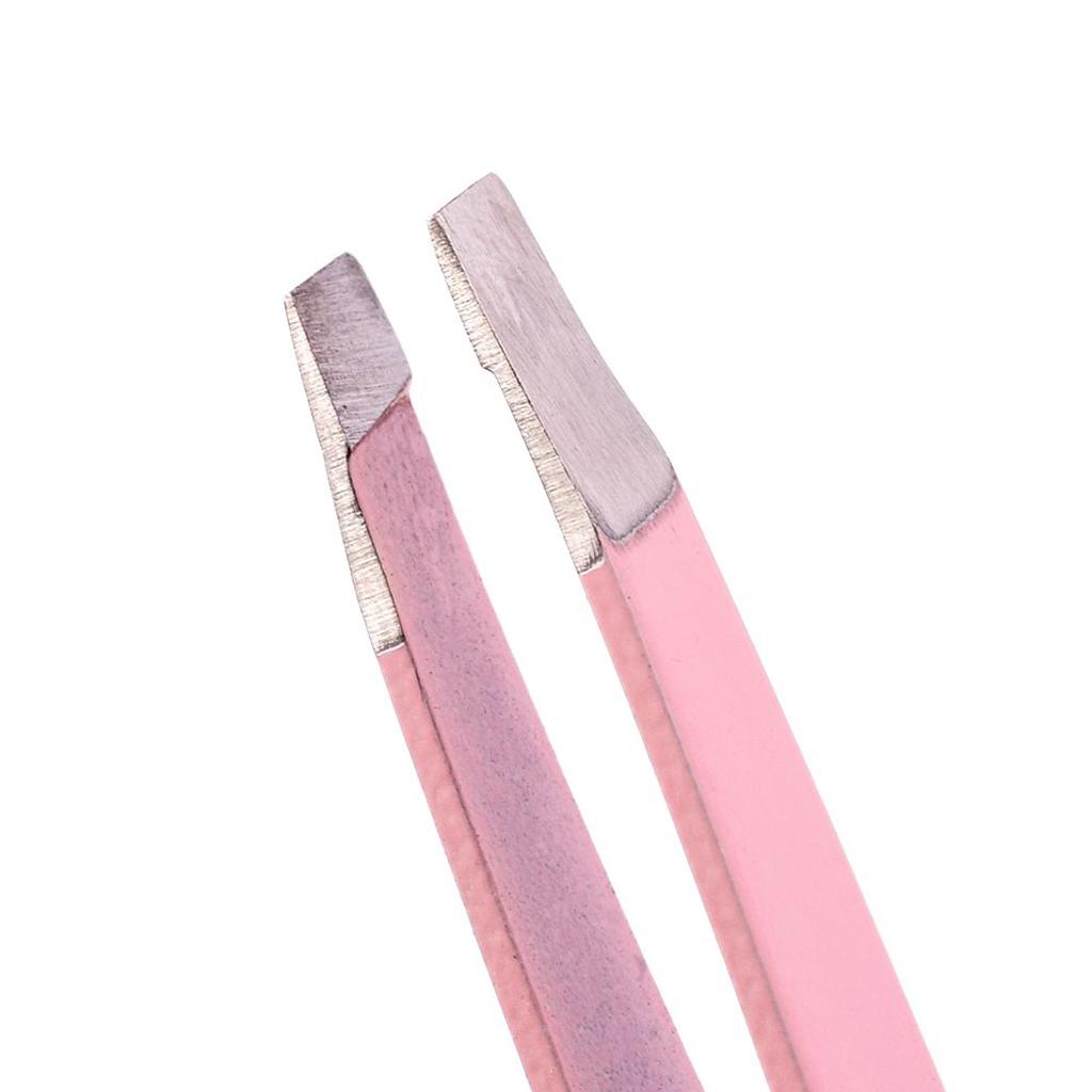 2pcs Professional Slant Tip Eyebrow Tweezer Hair Remover Makeup for Women