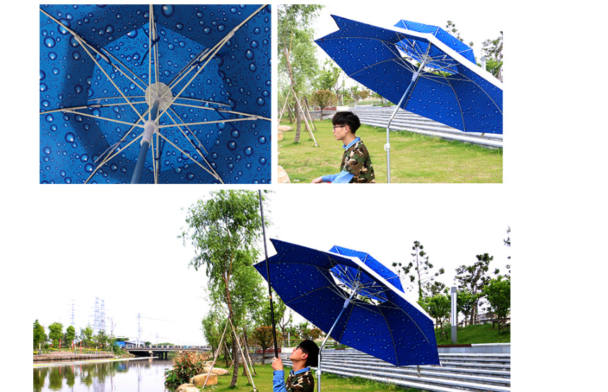 Ô câu cá 2 tầng giọt nước 360 độ 2.0m, 2.2m, 2.4m