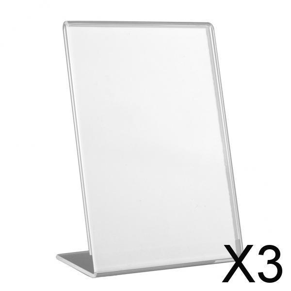 3xAcrylic Photo Frame for Fujifilm Mini Instax 9 8 90 Film Paper 3" Photo