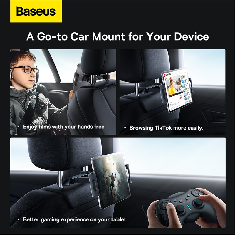 Đế giữ điện thoại Baseus JoyRide Pro Backseat Car Mount Black (Hàng chính hãng)