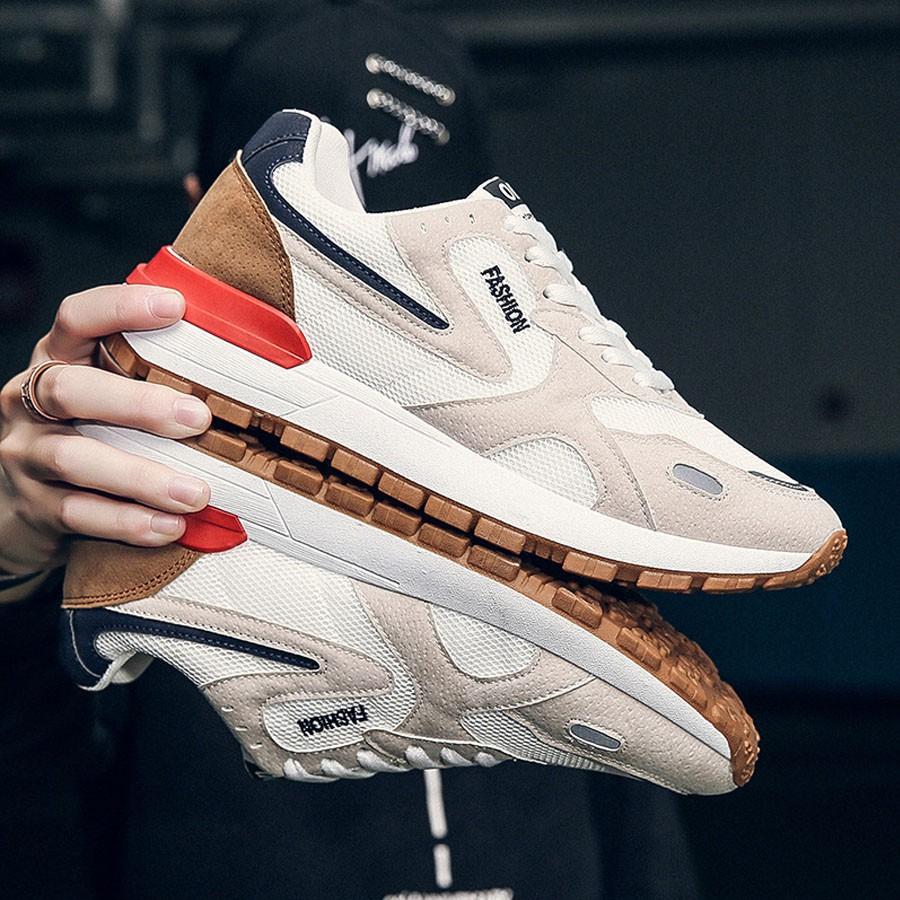Giày Thể Thao Sneaker Nam Phiên Bản Giới Hạn - Da PU cao cấp mềm mại, kết hợp vải sợi thoáng khí bền