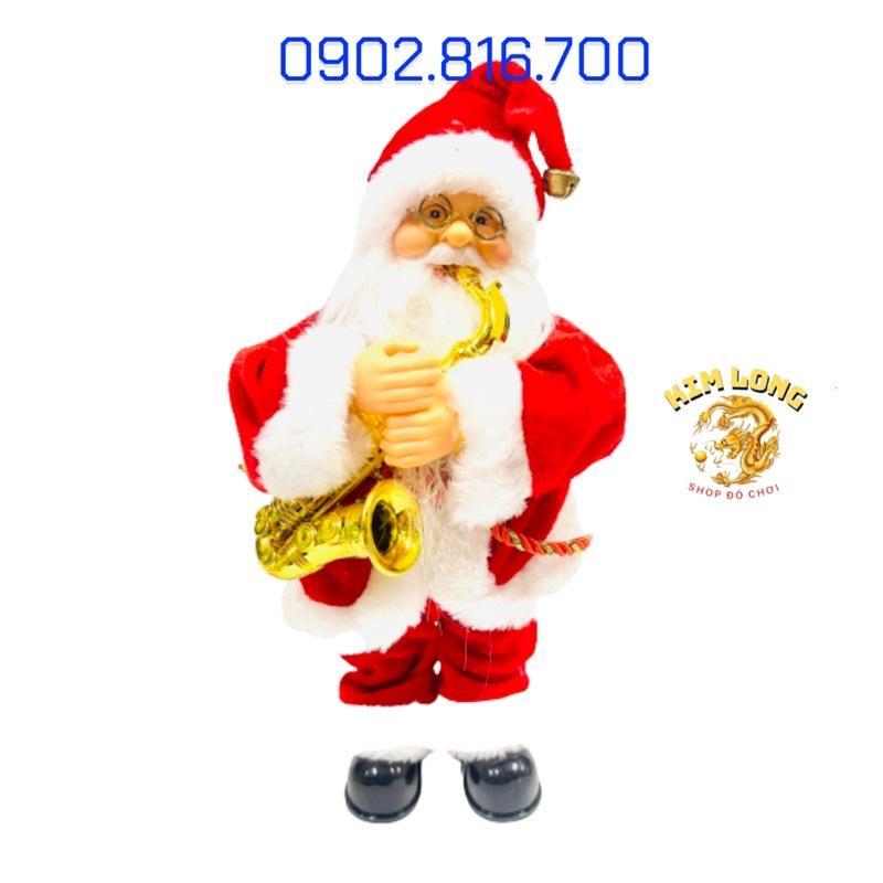 TẶNG PIN Đồ chơi ông già Noel thổi kèn quà tặng giáng sinh - phụ kiện trang trí Noel dịp lễ Giáng sinh