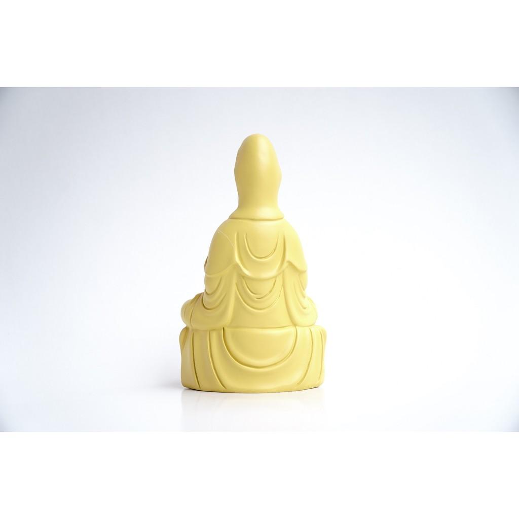 Tượng Phật Bà Quan Thế Âm Bồ Tát ngồi vàng đất - Cao 15cm