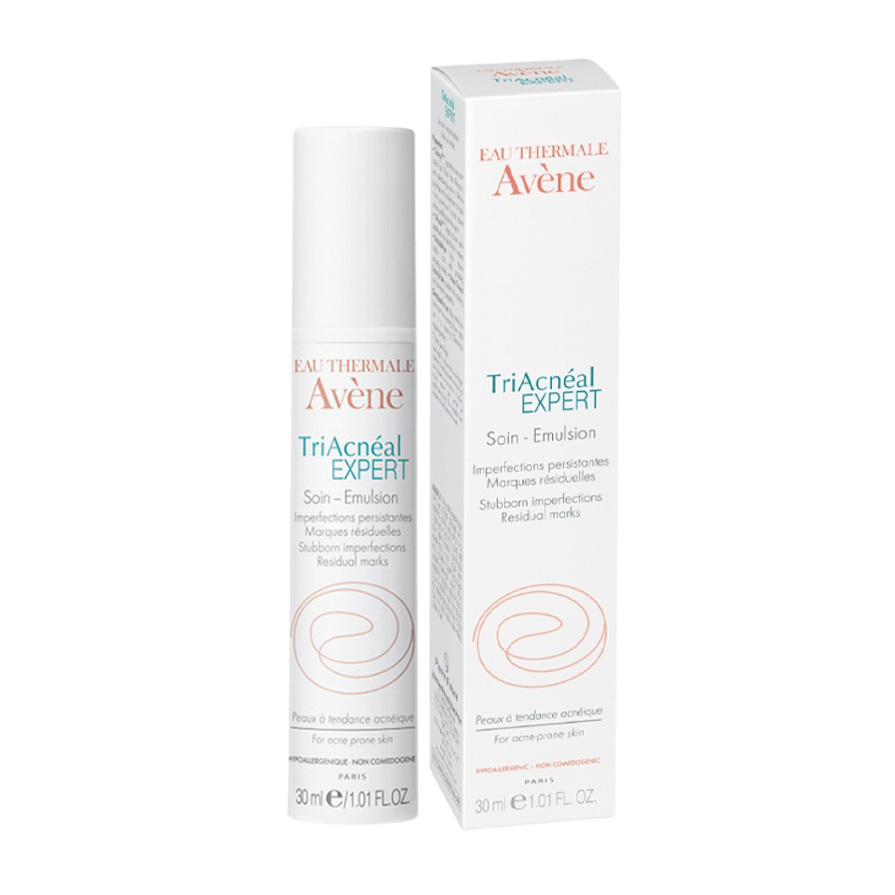 Kem Dưỡng Da Dạng Sữa Avene TriAcneal EXPERT Emulsion Giúp Giảm Mụn Trứng Cá Và Mụn Ẩn Chuyên Biệt 30ml tặng băng đô mèo xinh xắn