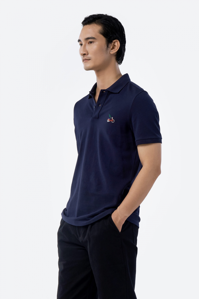 ÁO POLO ROUTINE THÊU HỌA TIẾT FORM FITTED - 10F22POL025 | LASTORE MENSWEAR