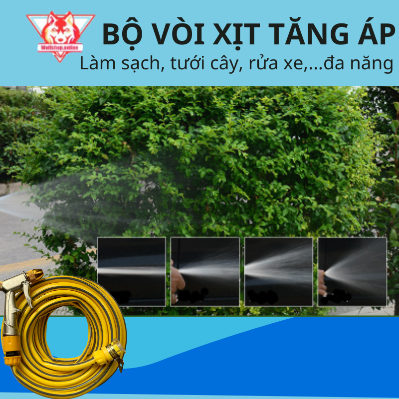 Vòi xịt rửa thông minh làm sạch mọi thứ bằng nước áp lực cao với nhiều chế độ