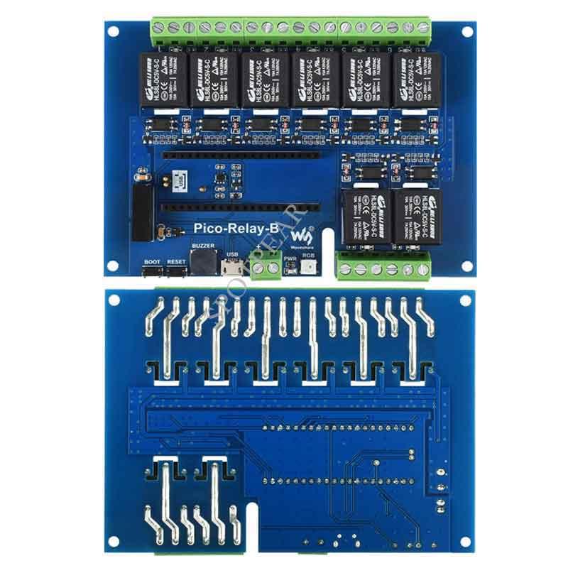 Raspberry Pi pico rơle mô-đun đa kênh bảo vệ 8 kênh