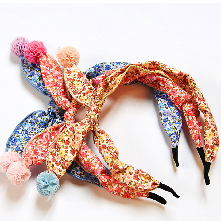 Cài tóc băng đô tai thỏ cho bé yêu phong cách Hàn Quốc phối vải bông nhiều họa tiết và màu sắc xinh xắn – P148