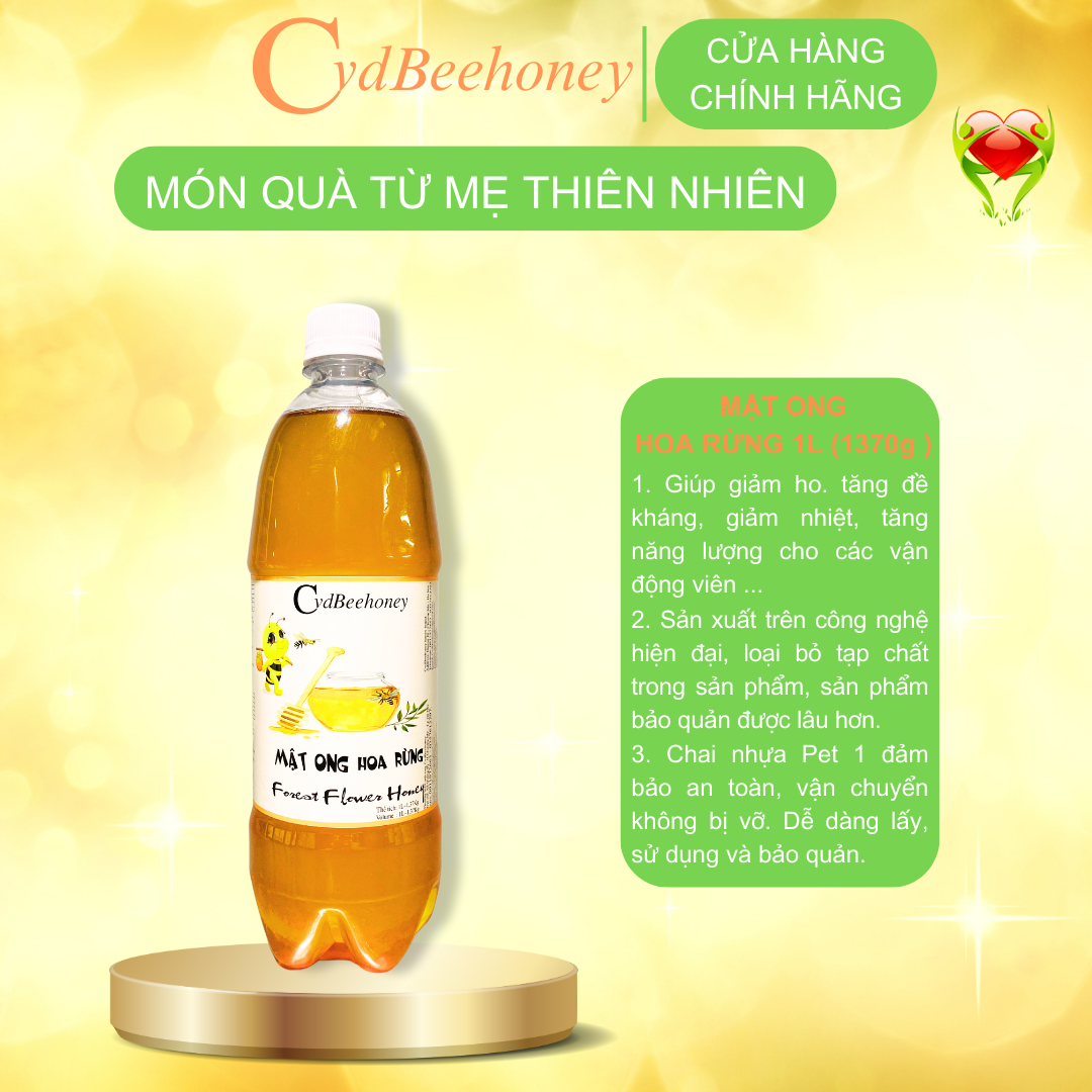 Mật Ong Hoa Rừng 1000ml CvdBeehoney - Forest Flower Honey