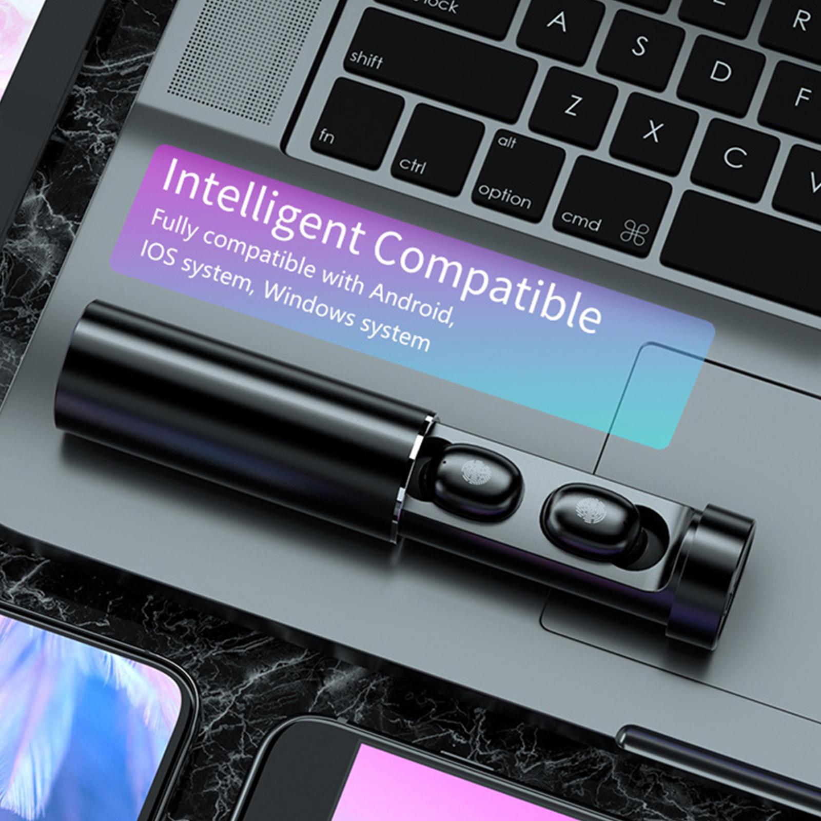 Bluetooth 5.0 Headset Wireless Earphones Sports Noise Cancelling