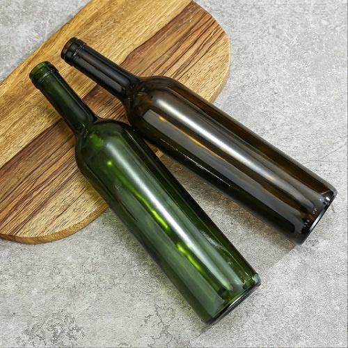 Chai Thủy Tinh Tròn 750ml nút Nhấn Nhựa Trắng Cao cấp | Tùy Chọn màu