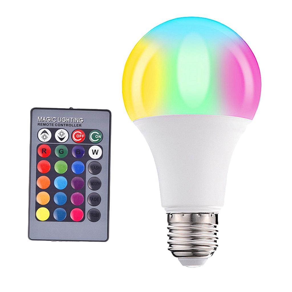 LED Color Changing Light Bulb with Remote Control Home Decoration 3W RGB