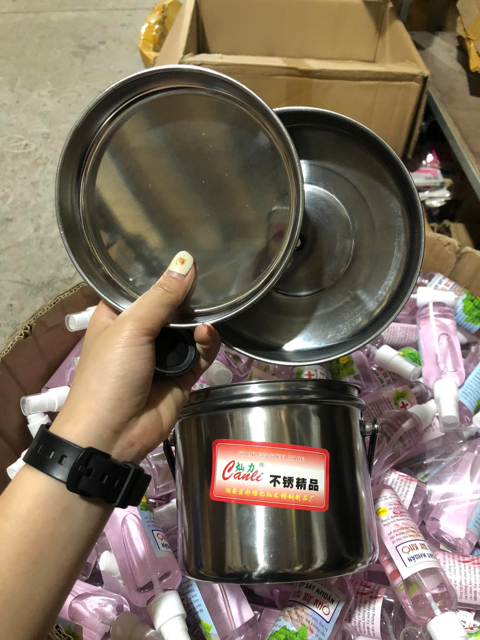 CẠP LỒNG, HỘP CƠM INOX 1 TẦNG 2 NGĂN ĐỰNG THỨC ĂN TIỆN DỤNG