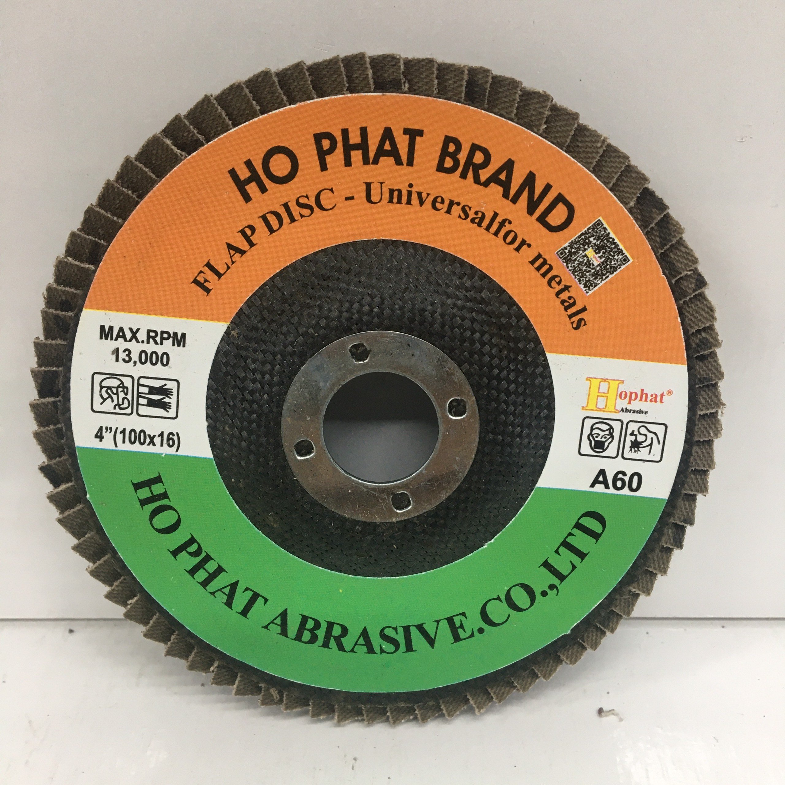 Đá nhám xếp Hophat kích thước 100 x 16mm độ hạt A40 / A60 / A80 dùng cho việc mài nhẵn, chà nhám, đánh bóng