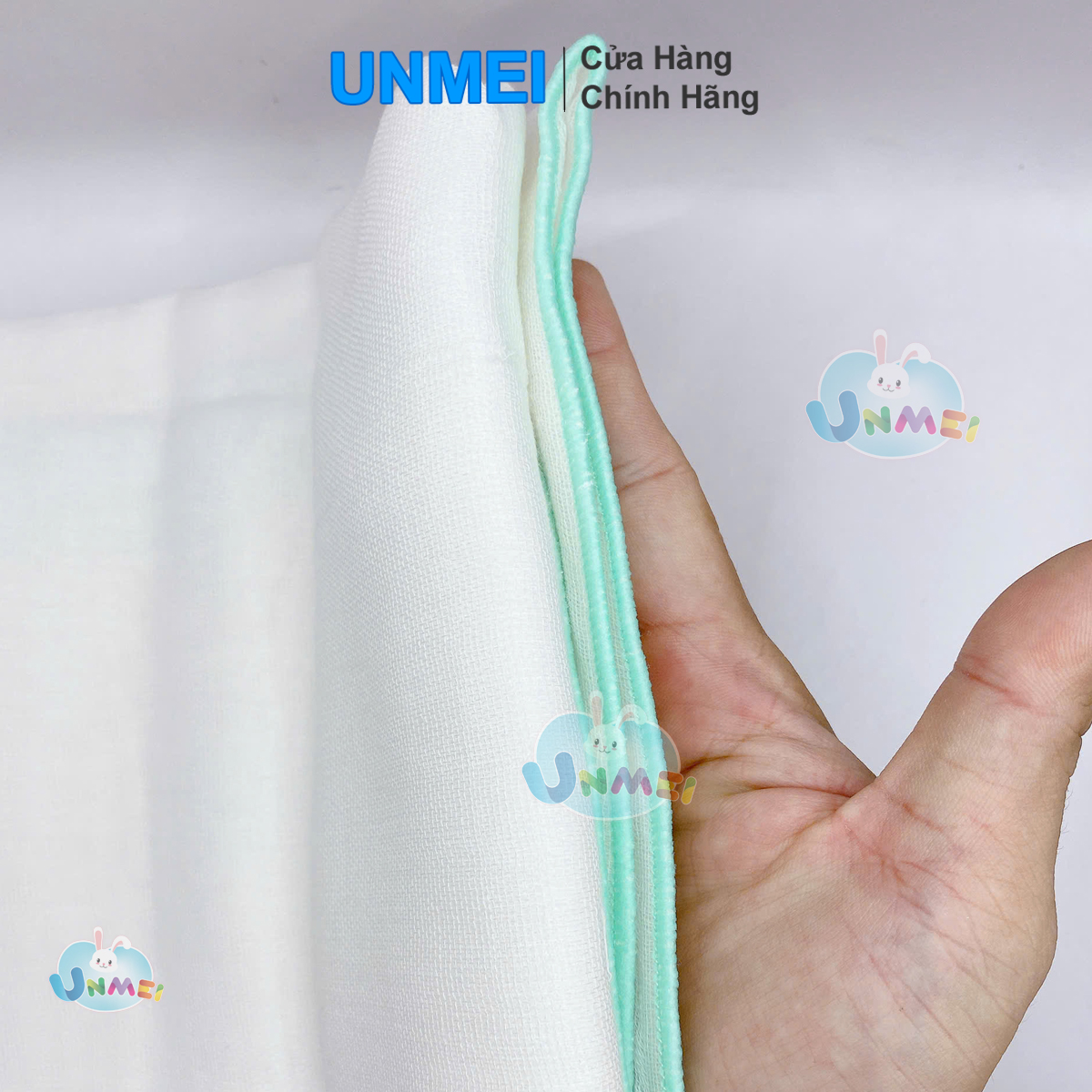 Khăn Xô Tắm UNMEI Siêu Mềm 6 Lớp 100% Cotton Mịn, Đẹp, An Toàn Cho Da Em Bé (1 Cái/Bịch)