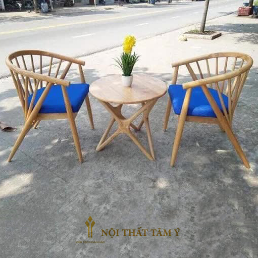 Bộ 2 Ghế Genny và Bàn Trà Chân Sao