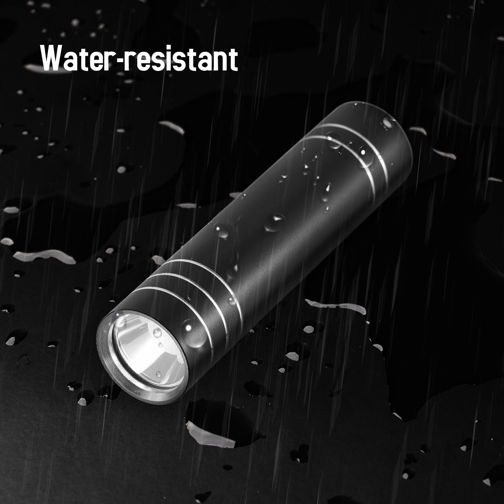 2pcs Mini Flashlight USB Rechargeable Super Bright LED Flashlight Torch Light for Outdoor Camping Reading Dog Walking